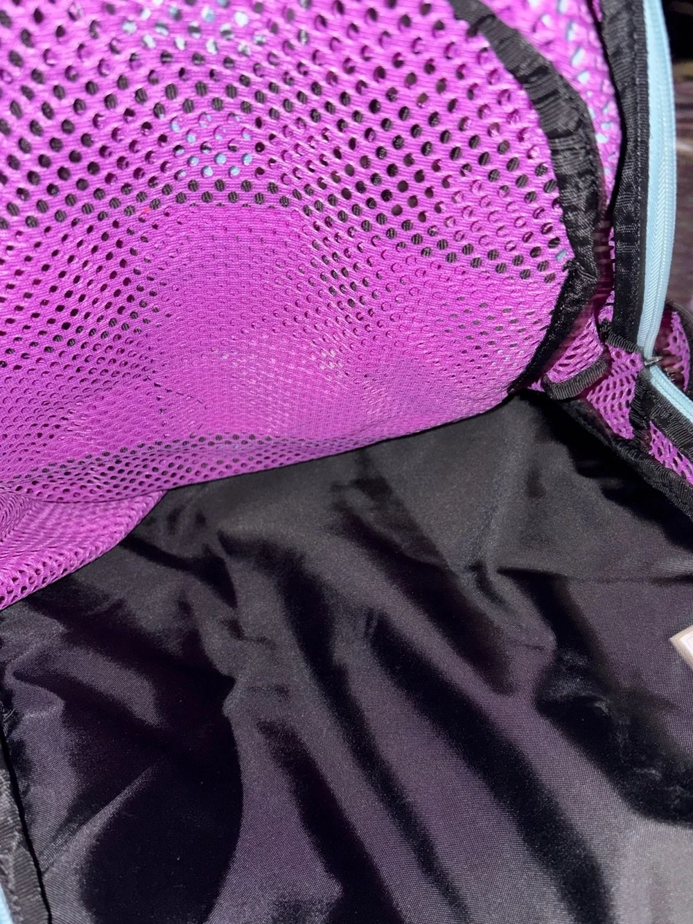 Adidas Mesh Purple Backpack - Picture 6 of 7